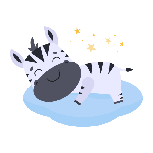 Zebra free sticker