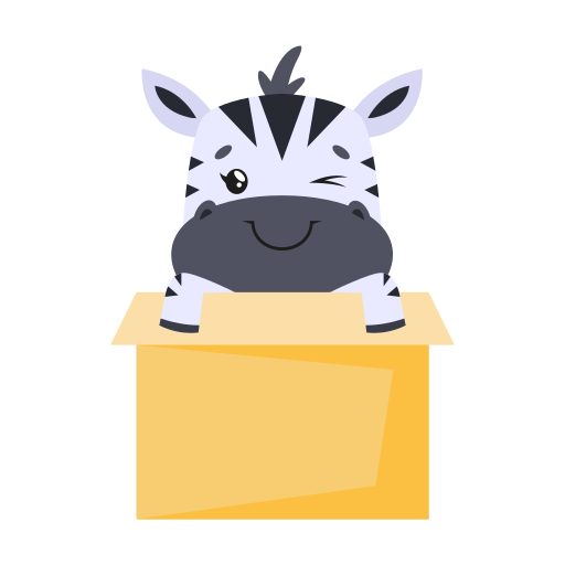 Zebra free sticker