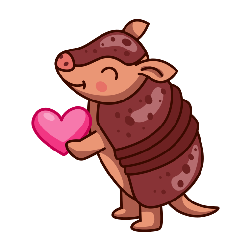 armadillo gratis sticker