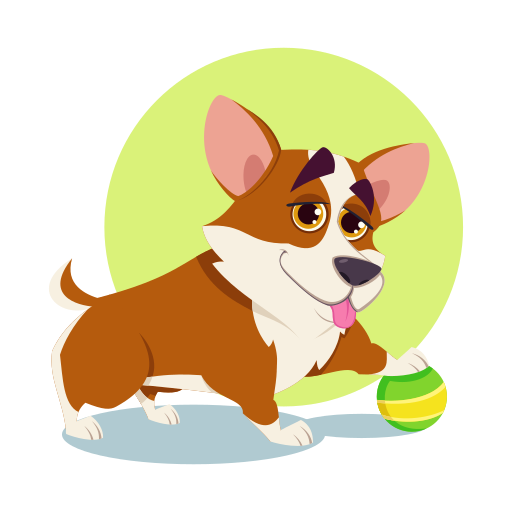 corgi gratis sticker