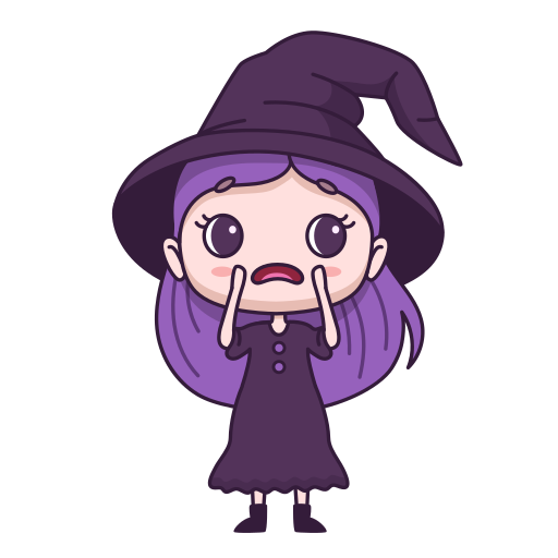 Witch free sticker Witch free sticker