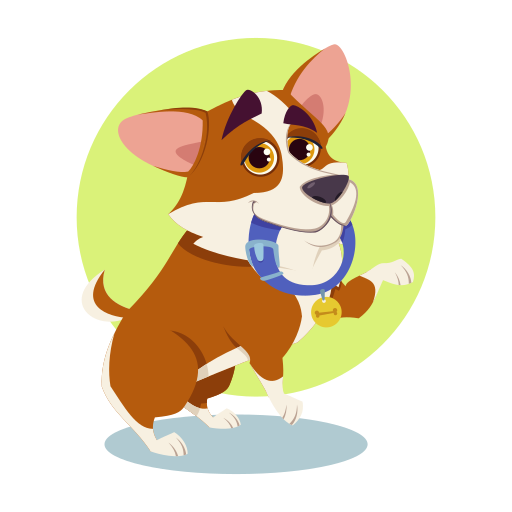 corgi gratis sticker