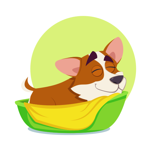 corgi gratis sticker