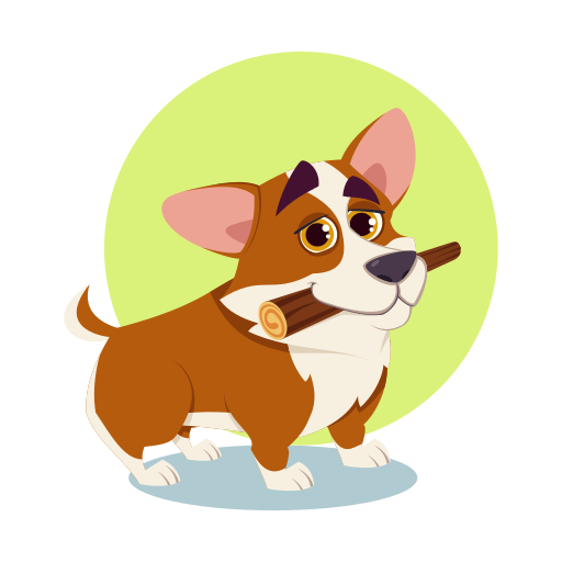 corgi gratis sticker