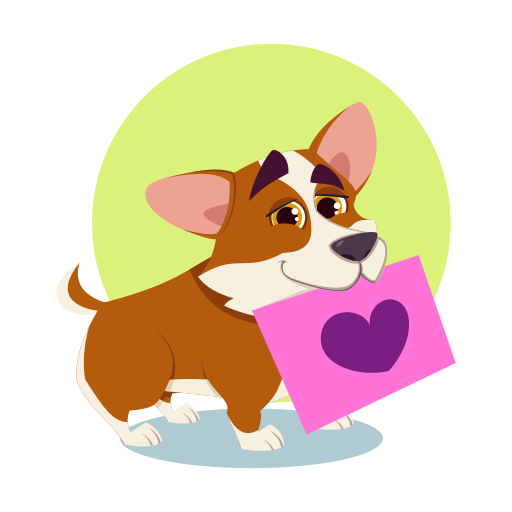 corgi gratis sticker