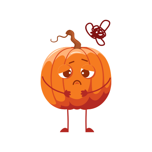 Pumpkin free sticker