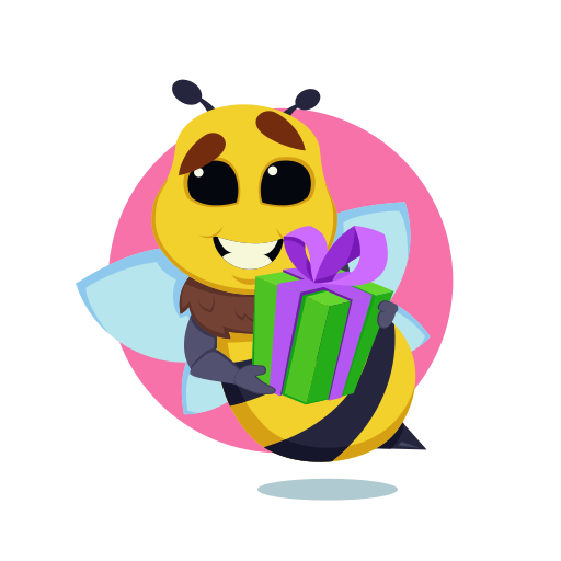 Bee free sticker Bee free sticker