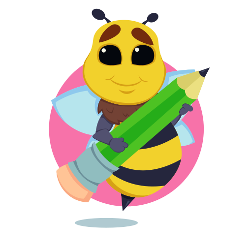 Bee free sticker