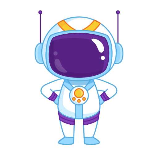 astronauta gratis sticker