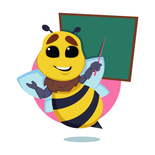 Bee free sticker Bee free sticker