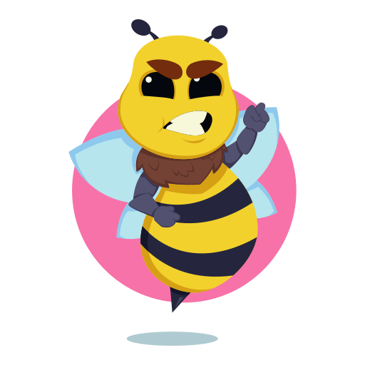 Bee Stickers - Free animals Stickers