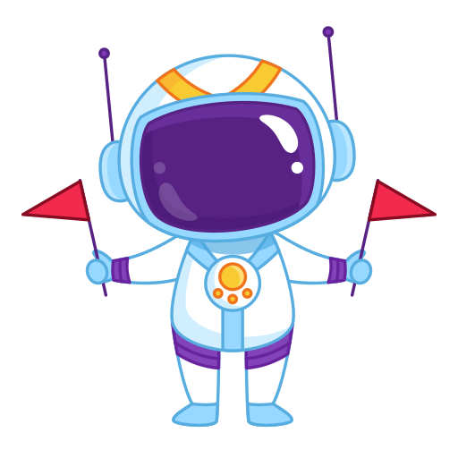 astronauta gratis sticker