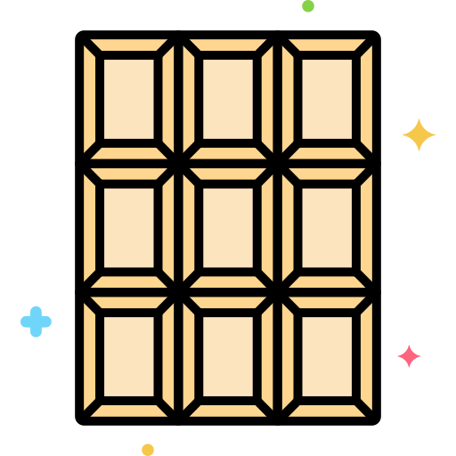 chocolate blanco icono gratis