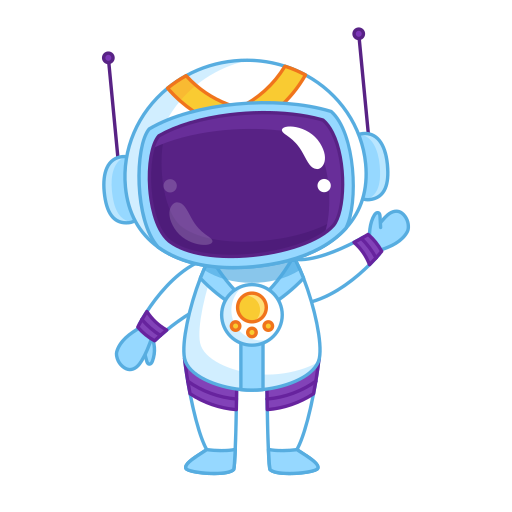 astronauta gratis sticker