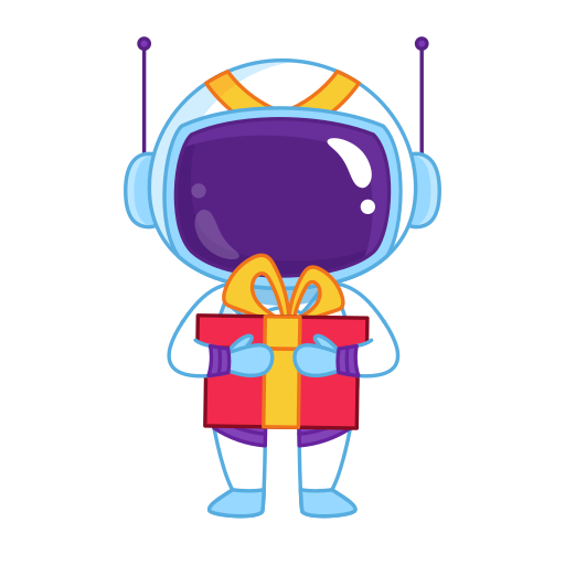 astronauta gratis sticker