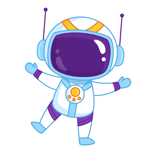 astronauta gratis sticker