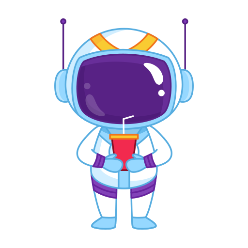 astronauta gratis sticker