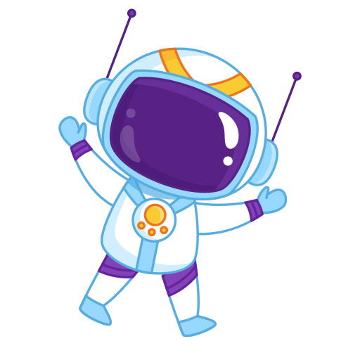 astronauta gratis sticker