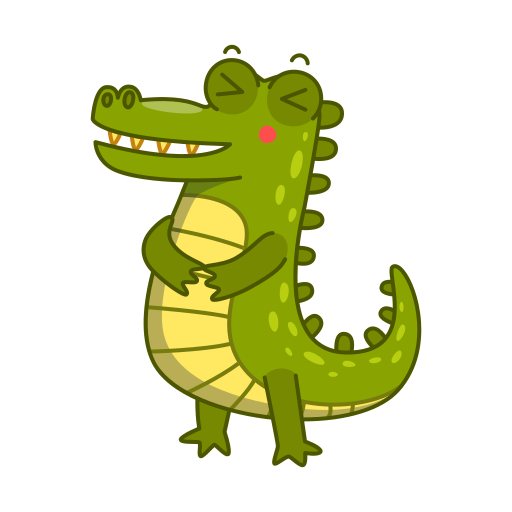 Crocodile Stickers - Free smileys Stickers