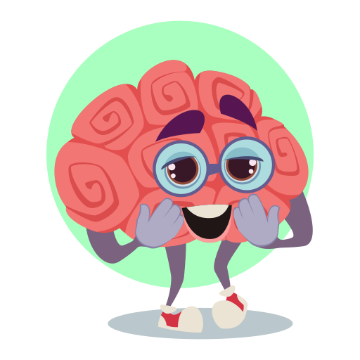 Brain free sticker