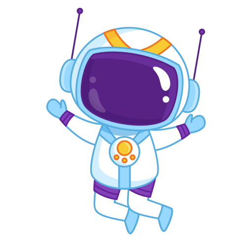 astronauta gratis sticker