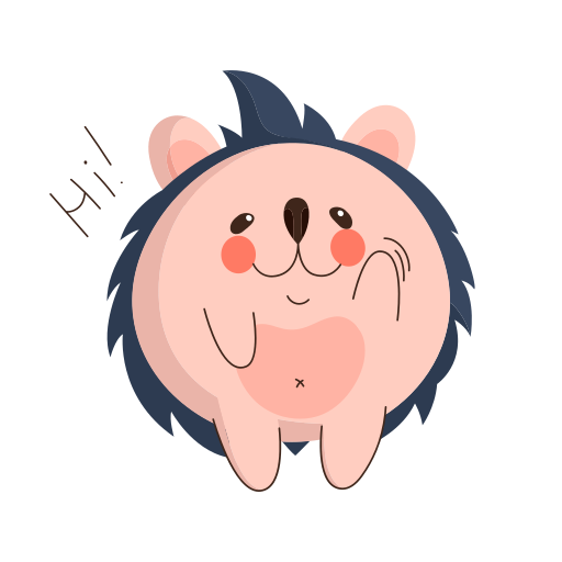 hérisson gratuit sticker