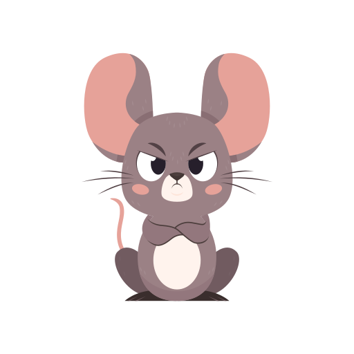 Mouse free sticker Mouse free sticker