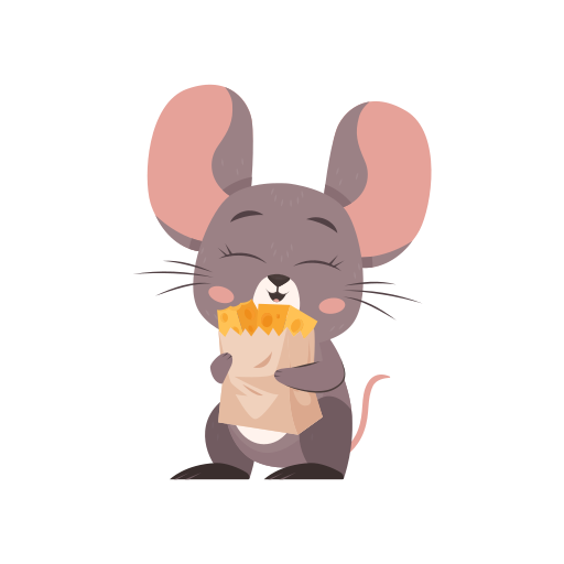 Mouse free sticker Mouse free sticker