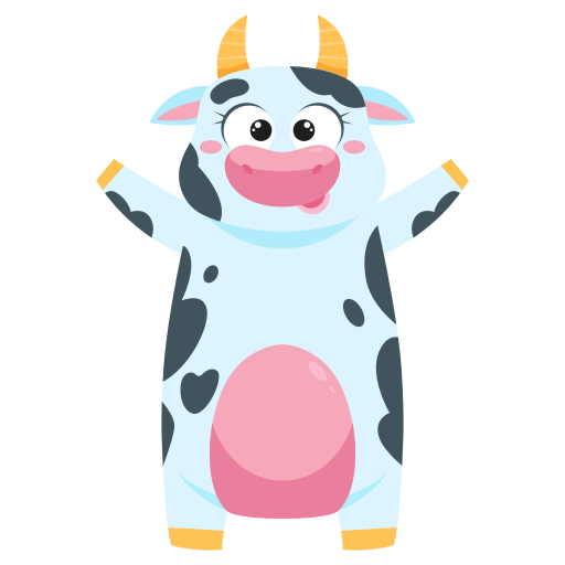 vaca gratis sticker