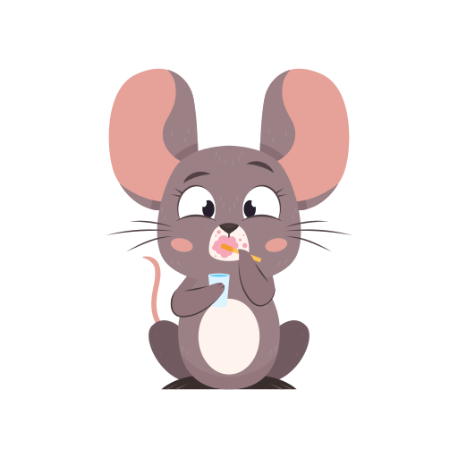 Mouse free sticker Mouse free sticker