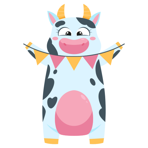 Cow free sticker Cow free sticker