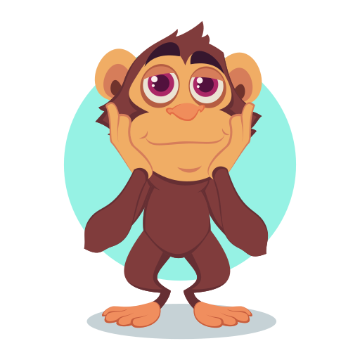 macaco grátis figurinha