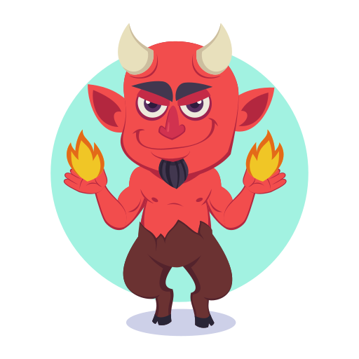 demonio gratis sticker