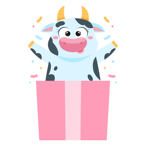 Cow free sticker Cow free sticker