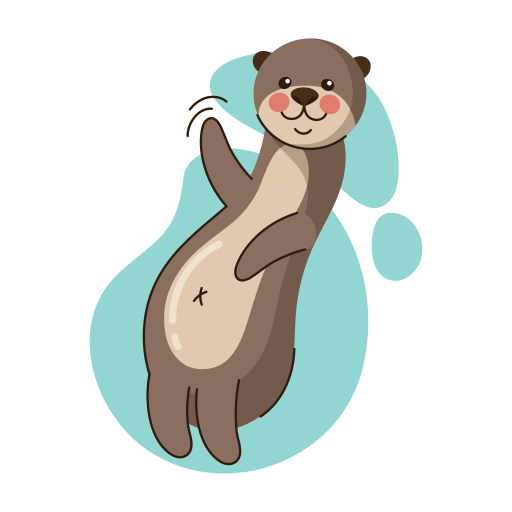 nutria gratis sticker