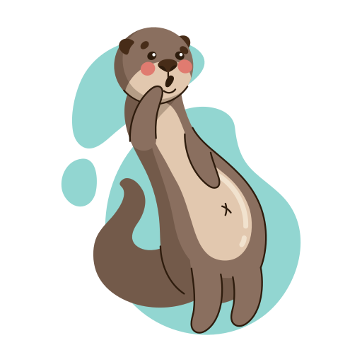 nutria gratis sticker