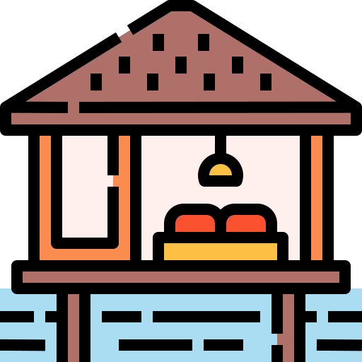bungalow icono gratis