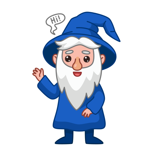 Wizard Stickers - Free smileys Stickers