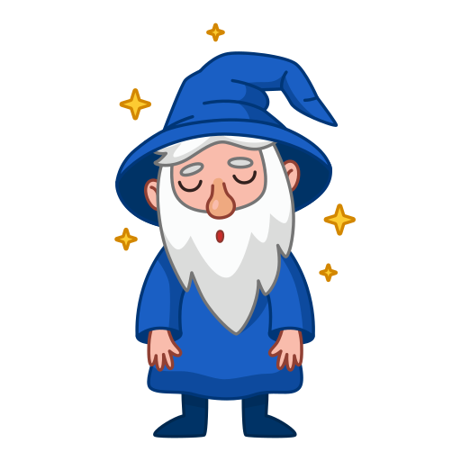 Wizard free sticker Wizard free sticker