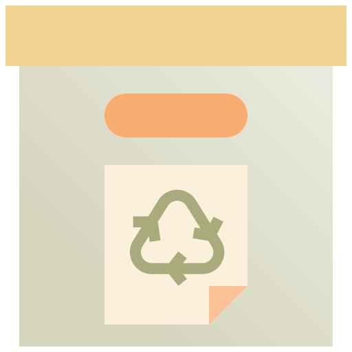 caja de reciclaje icono gratis