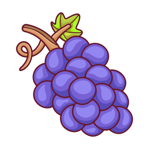 Grape Stickers - Free food Stickers