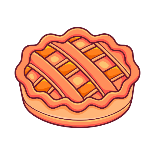 Pumpkin pie Stickers - Free food and restaurant Stickers