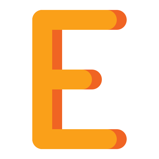 Letter e Flaticons Flat icon