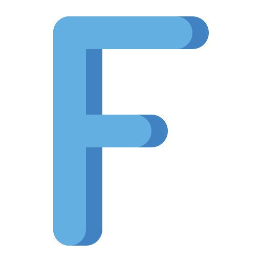 Letter f - Free shapes and symbols icons