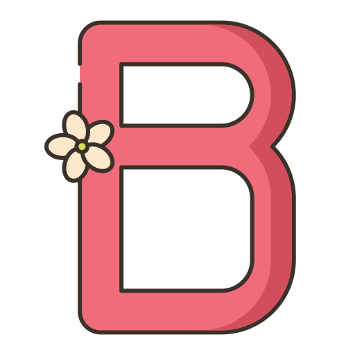 Letter B Flaticons Lineal Color Icon