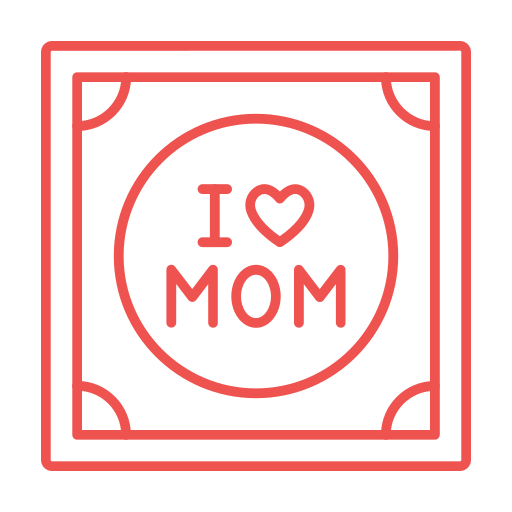 I love mom Generic color outline icon