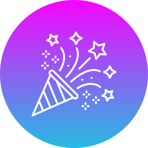 Celebration Generic gradient fill icon