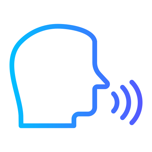 Voice command Generic gradient outline icon