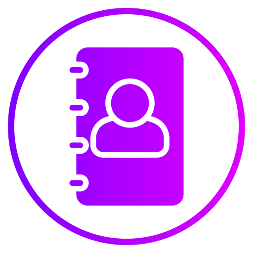 libreta de contactos icono gratis