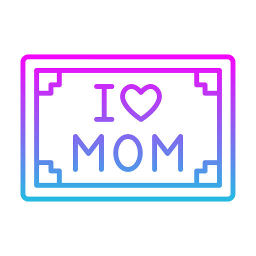 I love mom Generic gradient outline icon